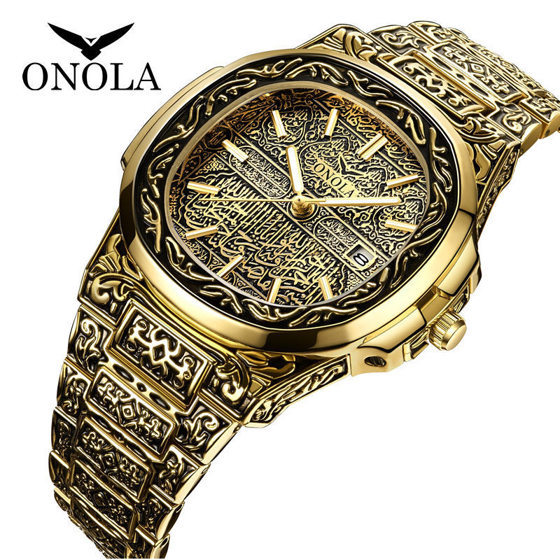 ONOLA New fashion Men's Watch Male Waterproof Steel Band Watch