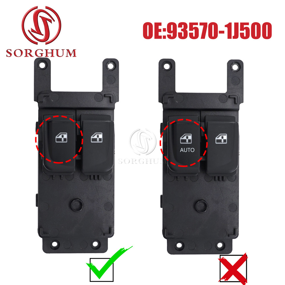 SORGHUM Tombol Sakelar Pengangkat Jendela Elektrik 93570-1J500 Untuk Hyundai i20 i800 H1 iMax Starex