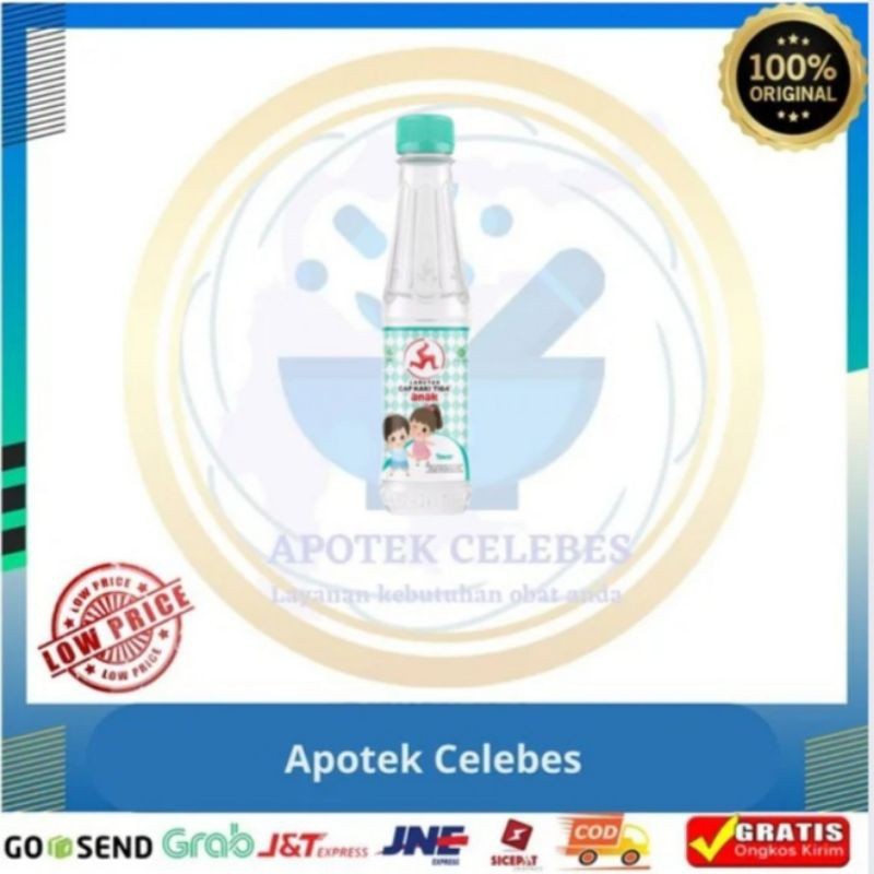 Larutan cap kaki tiga anak botol 200ml