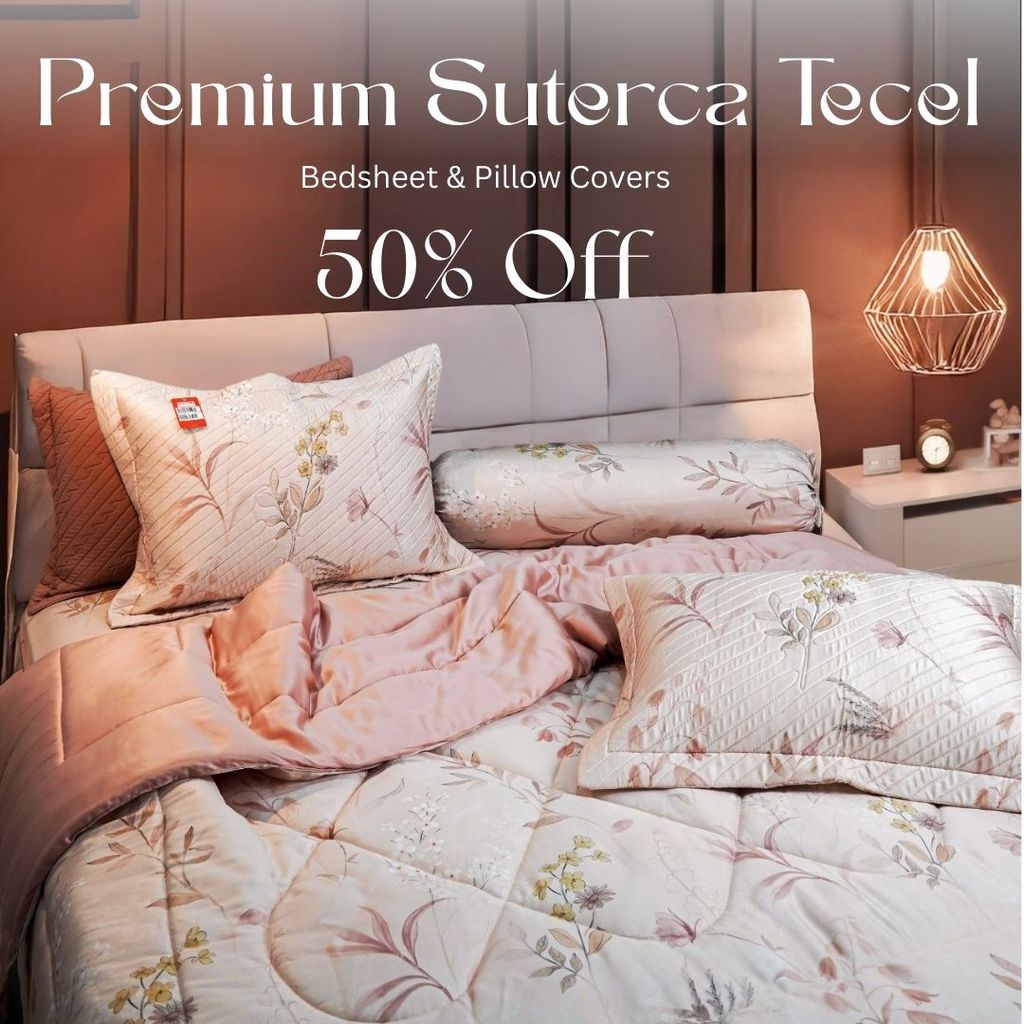 SORAYA BEDSHEET - Set Bedcover Sutera uk.180x200x40