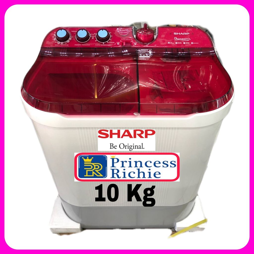 PROMO SALE SHARP Mesin Cuci 2 Tabung 10 Kg ES T 1090