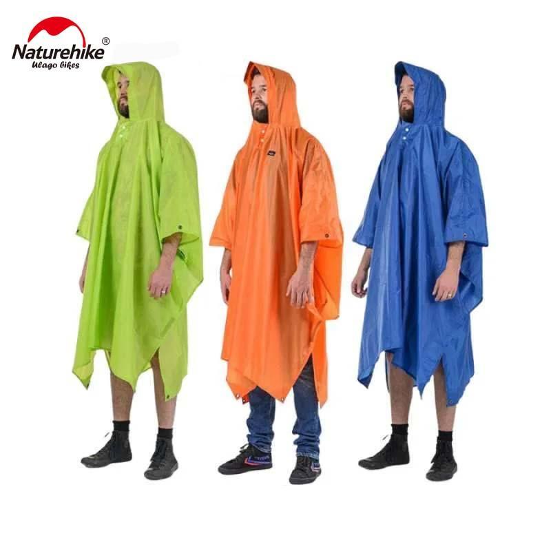 jas hujan ponco NATUREHIKE NH17D002 20D 210T raincoat poncho 3in1