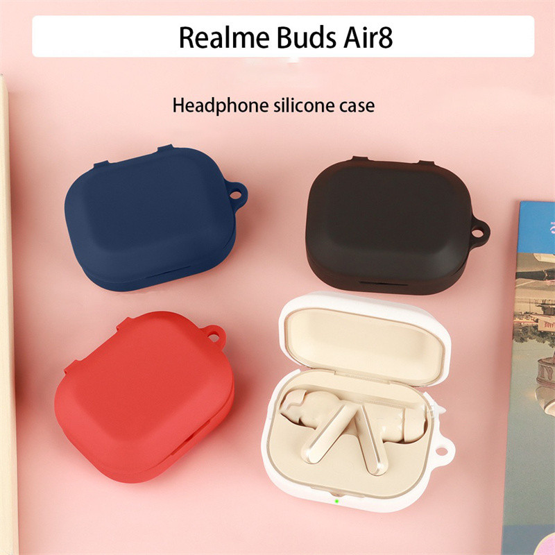 Untuk Realme Buds Air8 Case Wireless Bluetooth Headset Pengisian Box Protector Cover Liquid Soft Sil