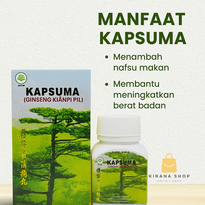 BURU GET BUY KAPSUMA GINSENG KIANPI PILL (untuk nafsu makan)/KIANPI PILL ORIGINAL/GINSENG KIANPI PIL