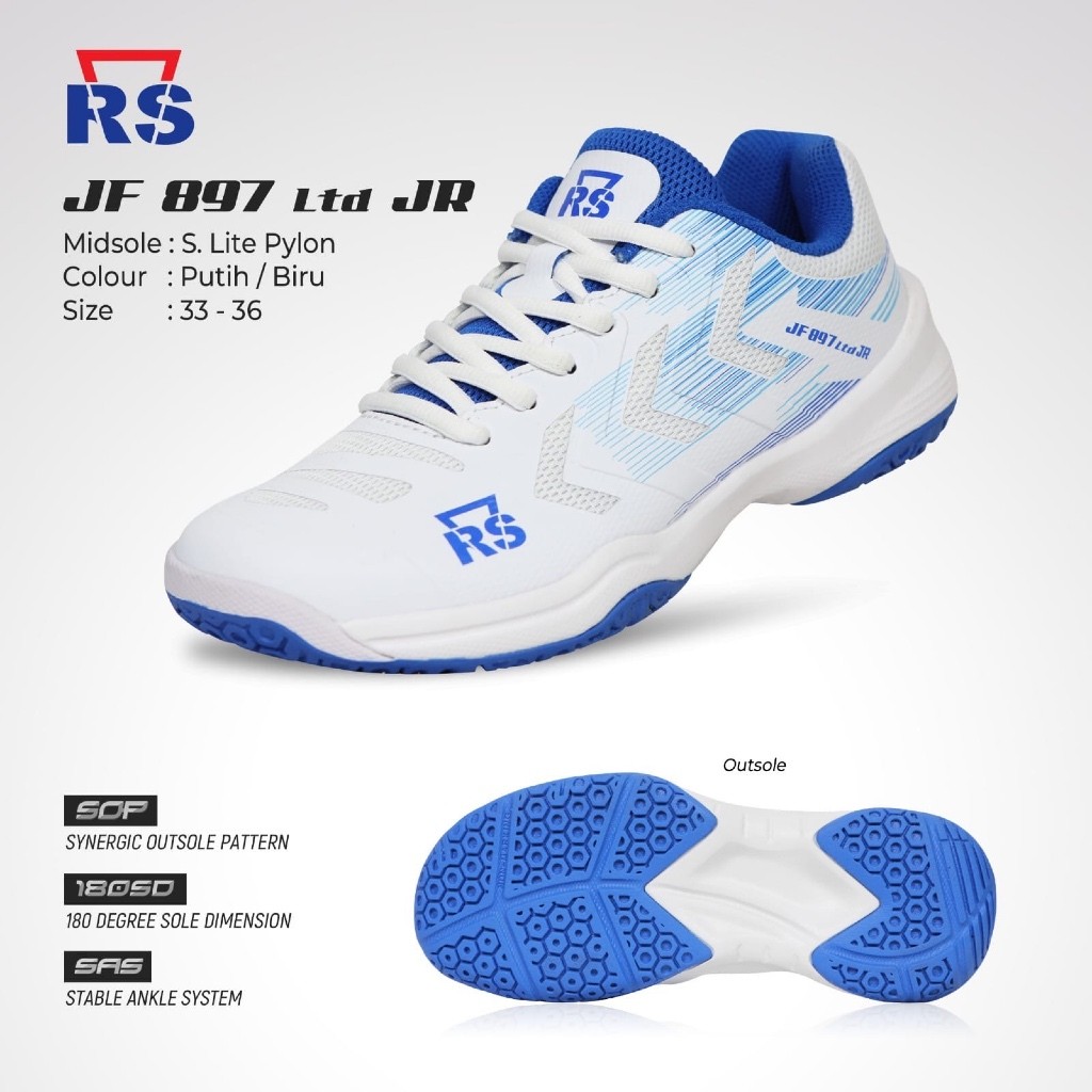 Sepatu Badminton RS JF 897 LTD JR ORI RS