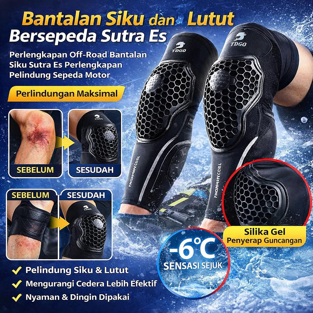 [Gratis Ongkir]Pelindung Siku/pelindung Siku Sepeda Motor Luar Ruangan Anti-UV/ Pelindung Lutut Sepe