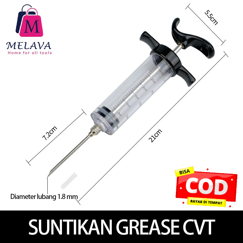 Suntikan Gemuk Alat Pompa Grease Motor CVT Mudah Digunakan Bersih Masuk Sela Mesin Tidak Bikin Tanga