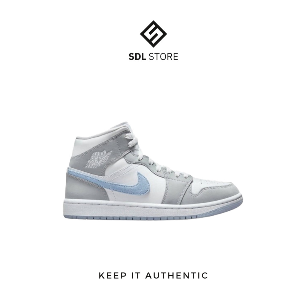 Air Jordan 1 Mid Wolf Grey Aluminum (W)