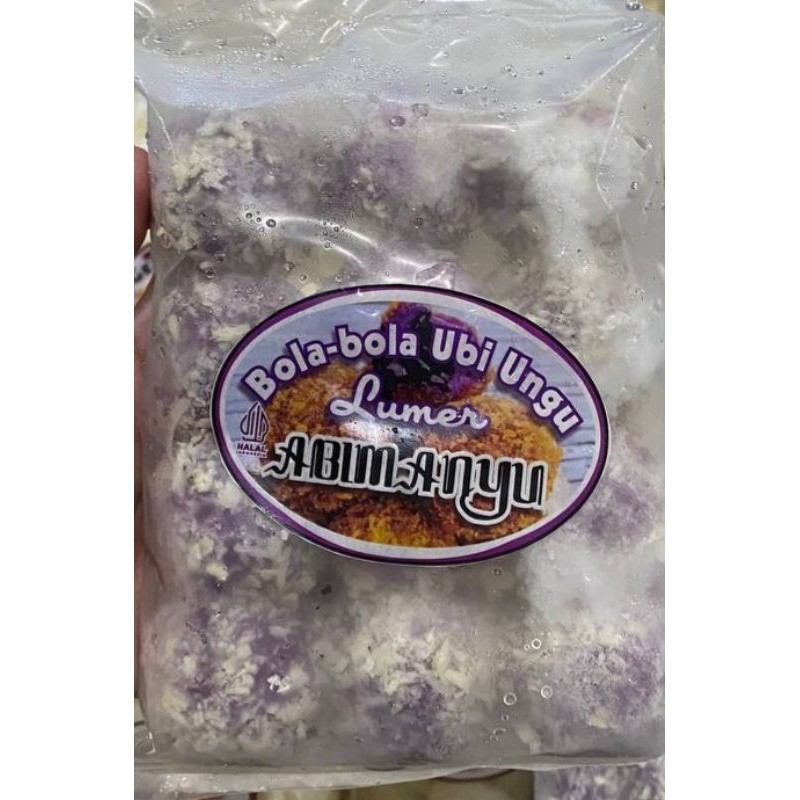 BOLA BOLA UBI UNGU LUMER ABIMANYU / FROZEN FOOD isi 10pcs