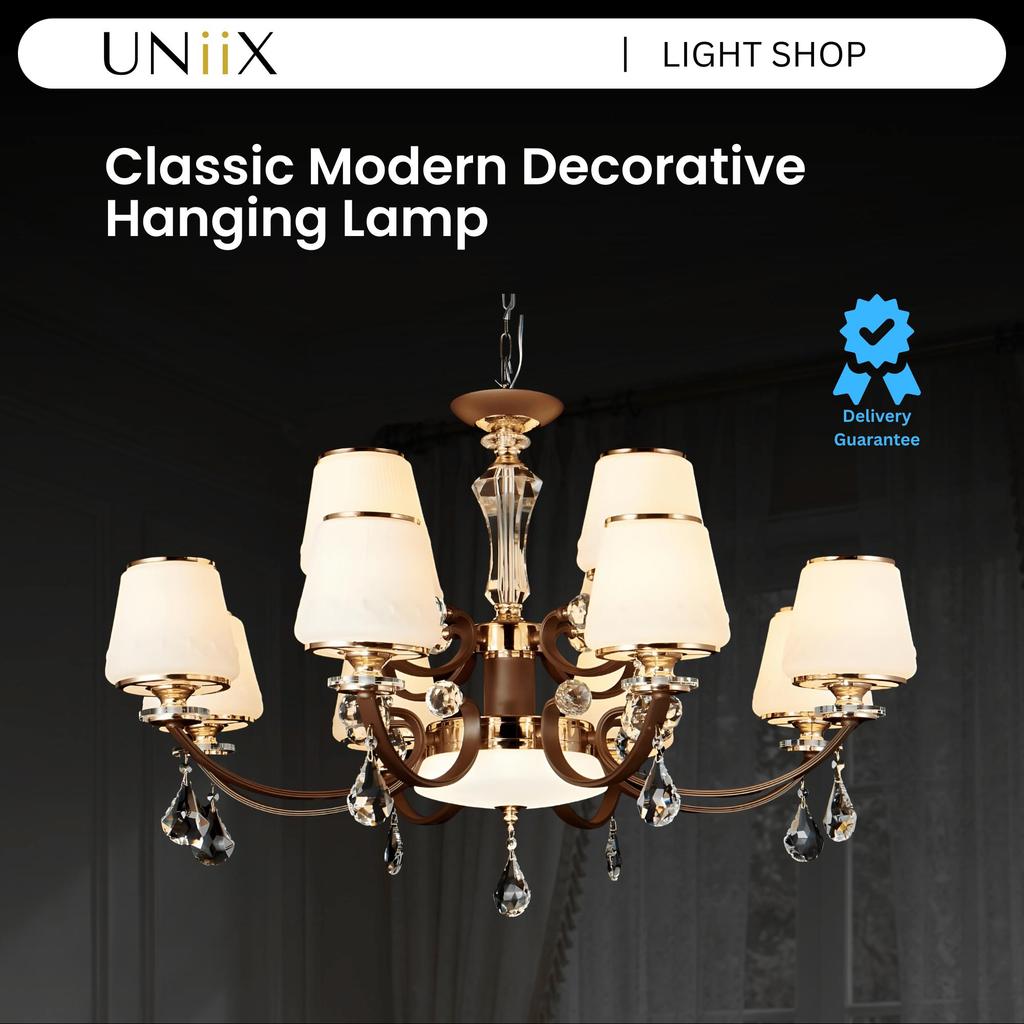 UNiiX - LG9679 | Lampu Gantung Hias Klasik Modern Lampu Gantung Ruang Tamu Model Klasik Modern Lampu