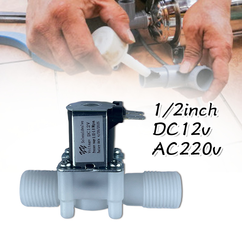 1/2" Electric Solenoid Valve / Water Solenoid Valve DC 12V AC 220V NC