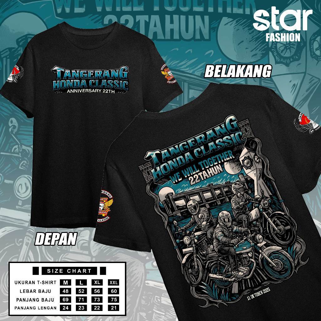 Kaos CB Tangerang Honda Clasik 11 Oktober 2025