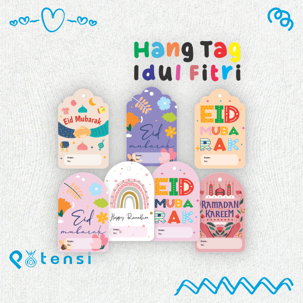 Hang tag idul fitri/ Hang tag Baju / Hang tag Eid Mubarak