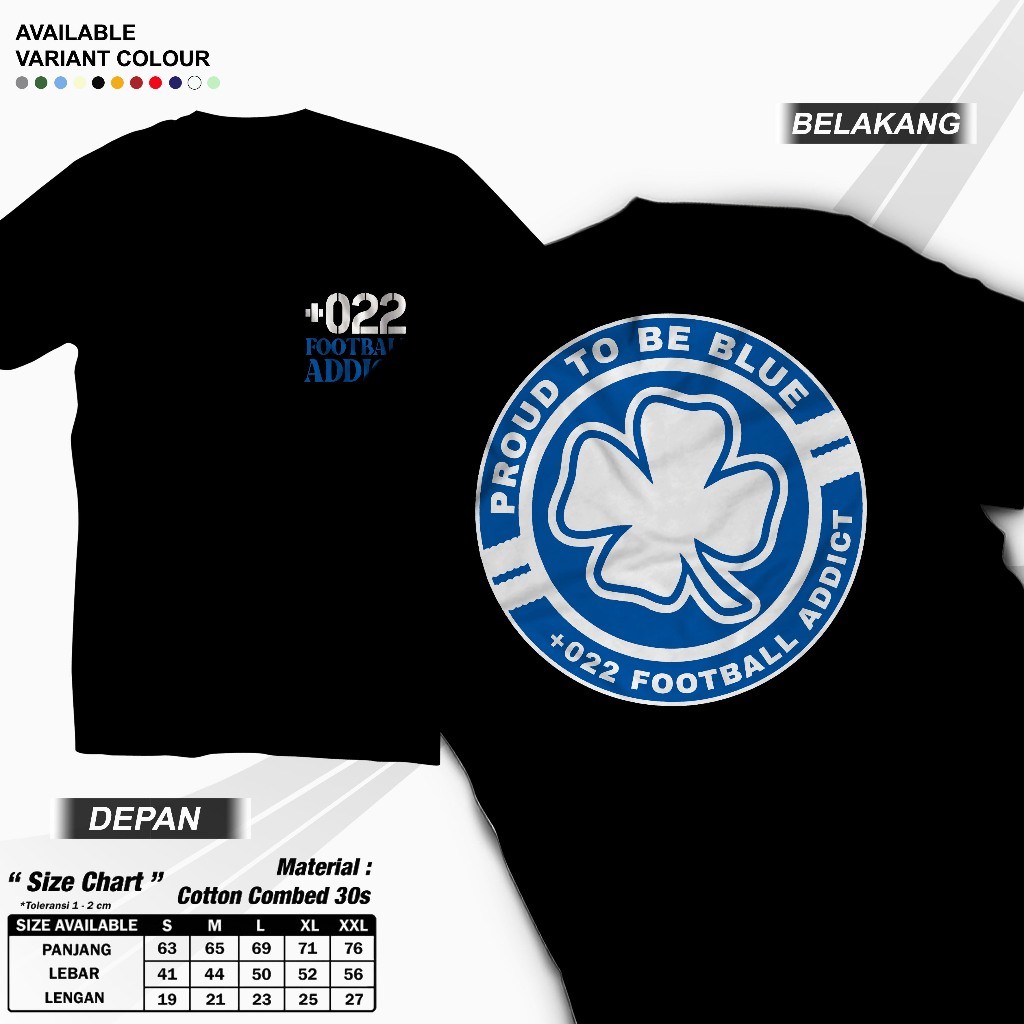 TSHIRT +022 FOOTBALL ADDICT BANDUNG | FATEBOYS