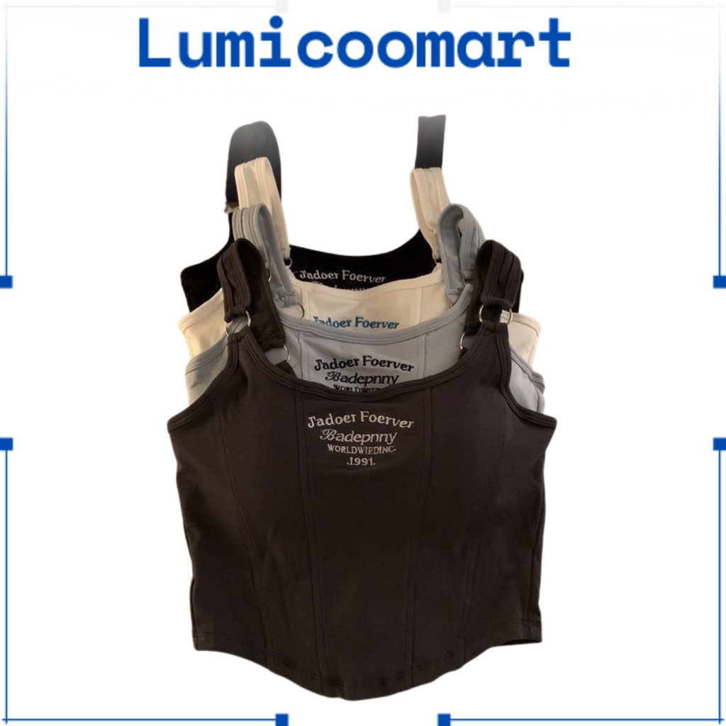 LM - Tanktop Casual Full Cup Fashion BR69 Pakaian Atasan Bra Gym Kamisol Wanita Tanpa Kawat Tanktop 