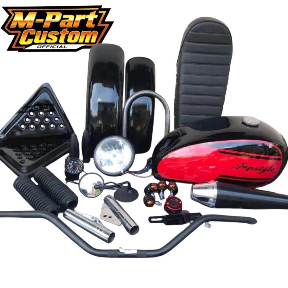 Paket Tangki Motor Paket Japstyle Komplit Motor Custom Scrambler Bobber Japstyle Lengkap Komplit Mur