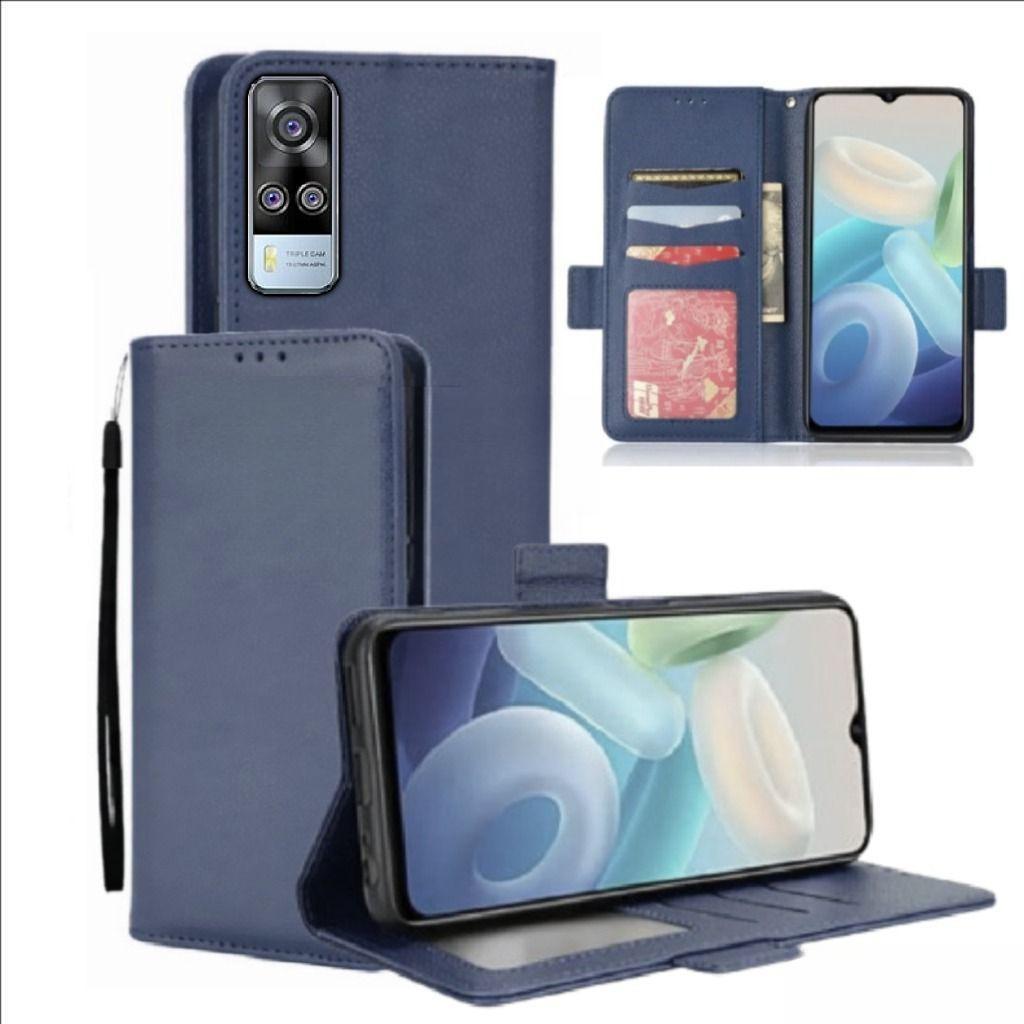 Case Dompet Untuk Hp Vivo Y51 2020 - Vivo Y53s Case Dompet Casing Hp Flip Kulit Case Wallet Leather 
