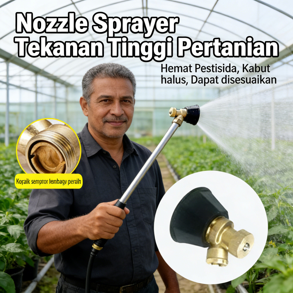 Siklon/Tangki Mesin Pertanian Black Sprayer Adjust Sprayer Semprot Pertanian Kabut Nozzle Elektrik S