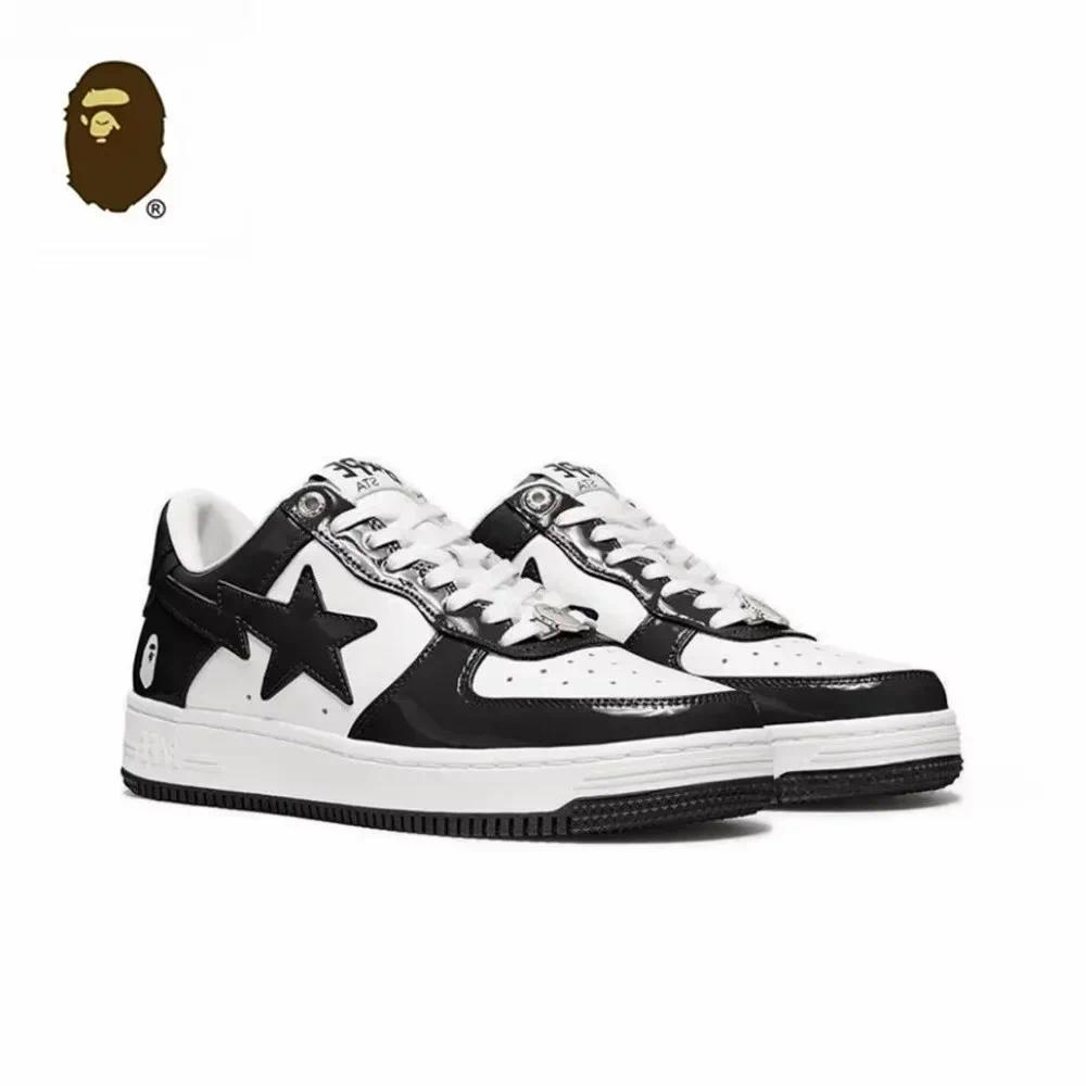 New A BATHING APE Sta Men Women Skateboarding Shoes Classic BAPESTA Casual  Rubber Bottom Couple Uni