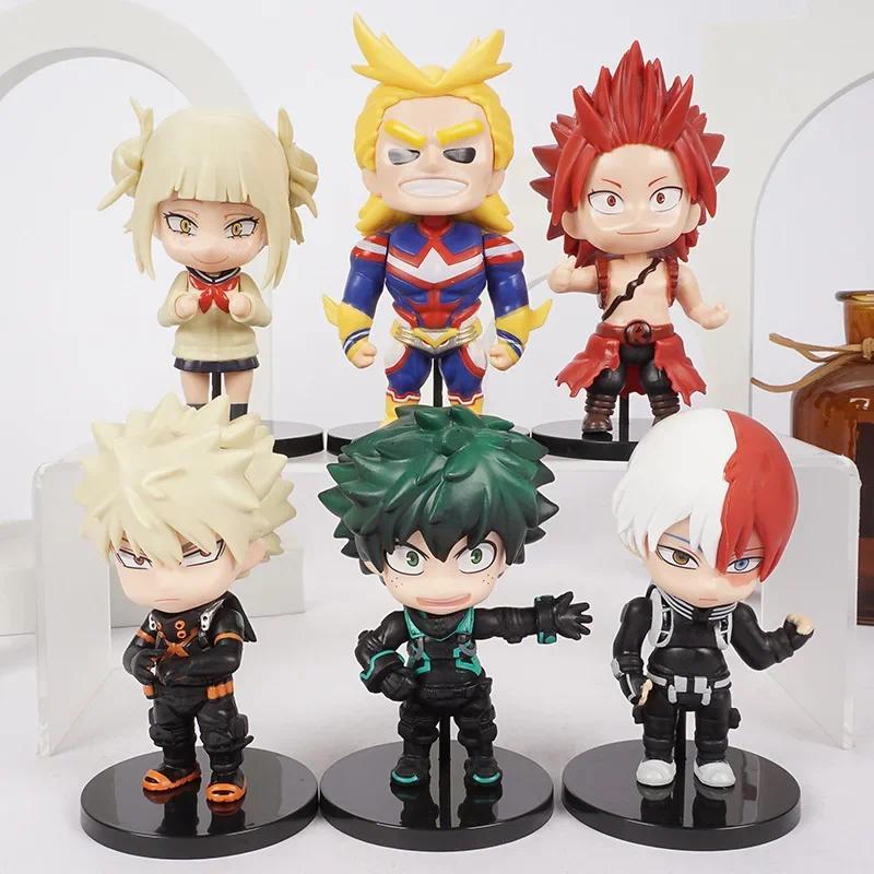 My Hero Academia Midoriya Izuku Todoroki Shoto Kirishima Eijiro Himiko Toga Collectile Model Figures