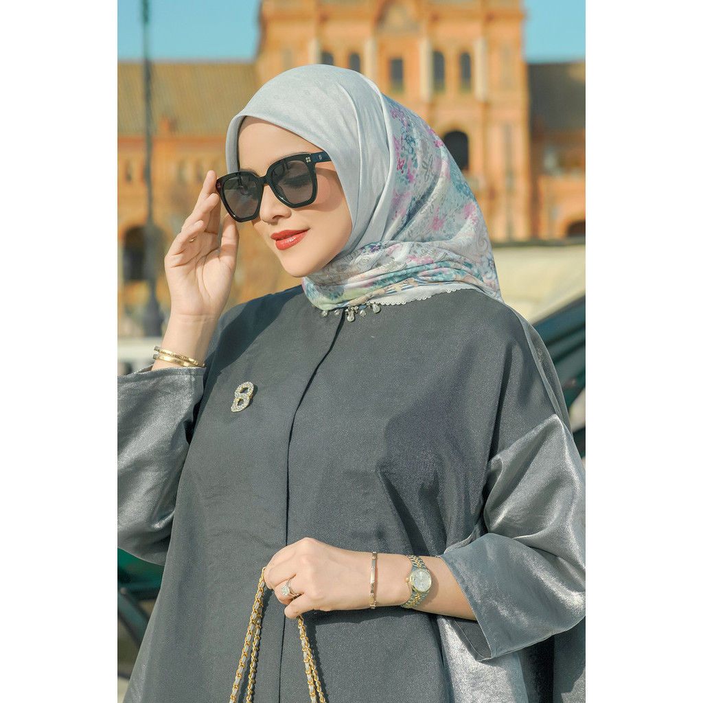 Buttonscarves The Sevilla Voile Square XL - Blanco