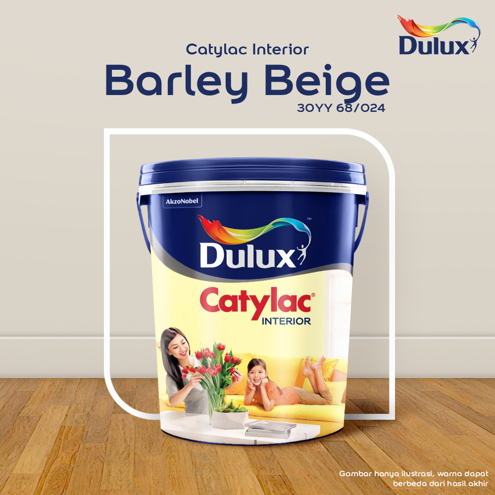 CAT TEMBOK BARLEY BEIGE DULUX CATYLAC INTERIOR - 25KG 30YY 68/024 CAT TEMBOK DULUX CATYLAC