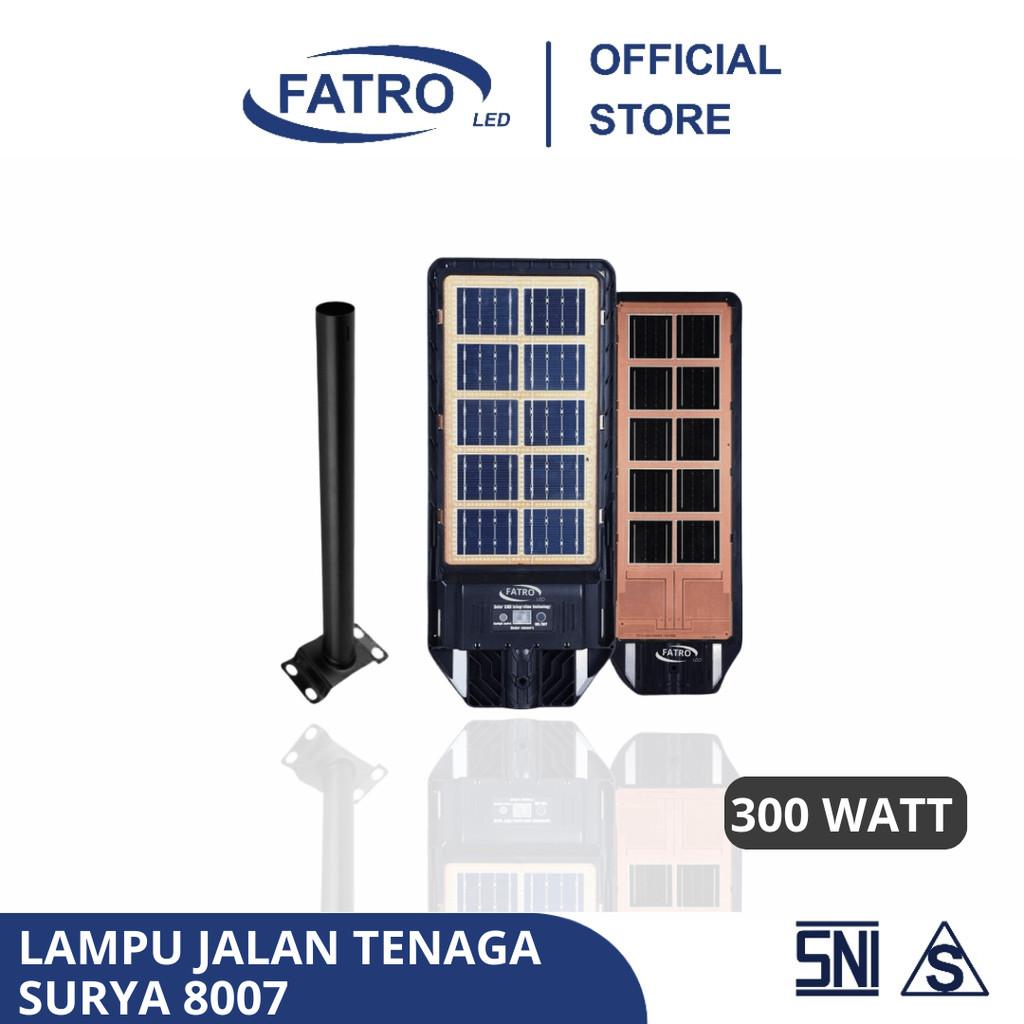 FATRO LAMPU JALAN TENAGA SURYA 300w / LAMPU JALAN SOLAR CELL 300W LED