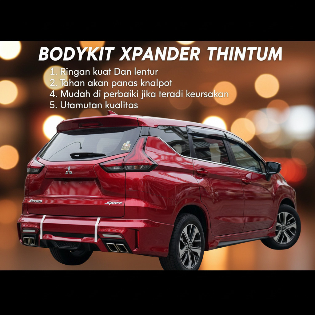 cicilan 0% Bodykit Xpander Vazoma Expander Belakang Hitam