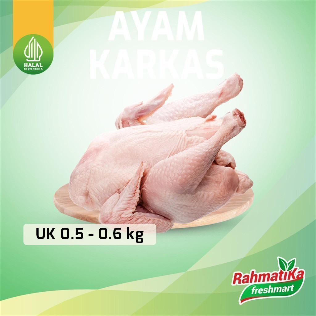 Ayam Karkas Utuh Ukuran 0.5 - 0.6 Kg (Frozen)