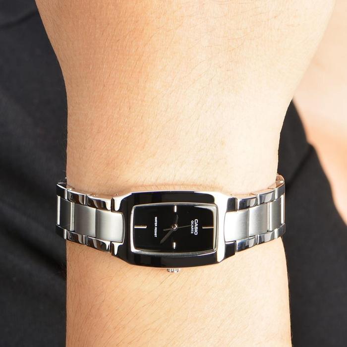 CASIO LTP-1165A-1CDF - Jam Tangan Wanita - Silver Hitam - LTP1165A