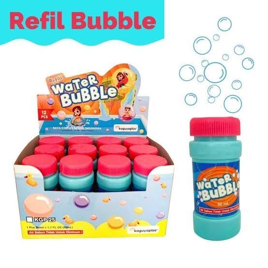REFILL WATER BUBBLE 50 ML air sabun isi gun tembakan buble busa murah - Water Bub 250ml