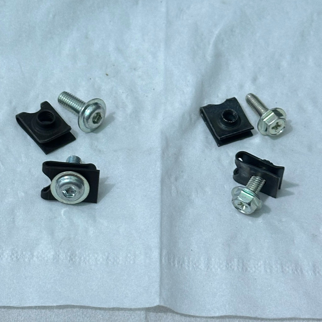 Ori TRLARISBAUT CLIP KLIP M6 BAUT 10 KUNCI L ddan M5 BAUT 8 FLANGE TOPI DABEL KUNCI ORIGINAL MBS