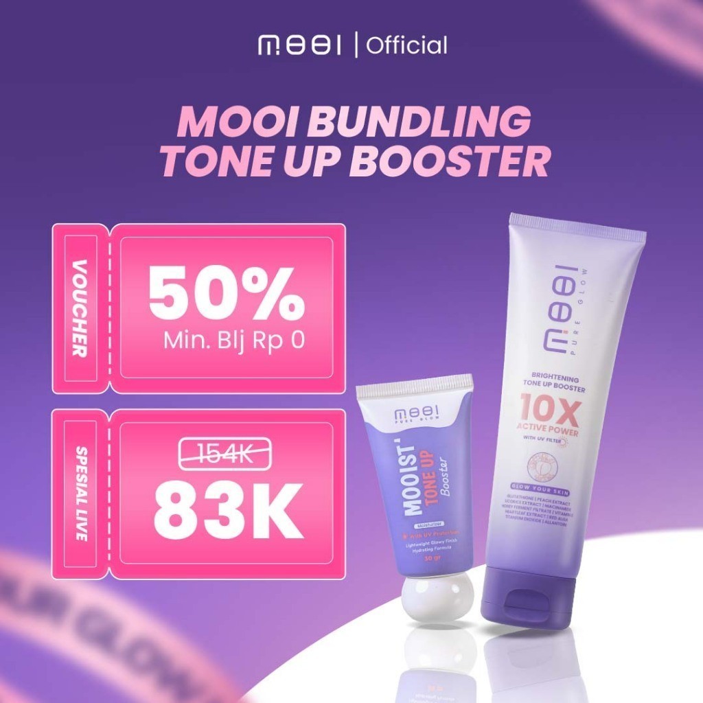 Bundling MOOIST Tone Up Booster + MOOI Tone UP Booster Body Lotion