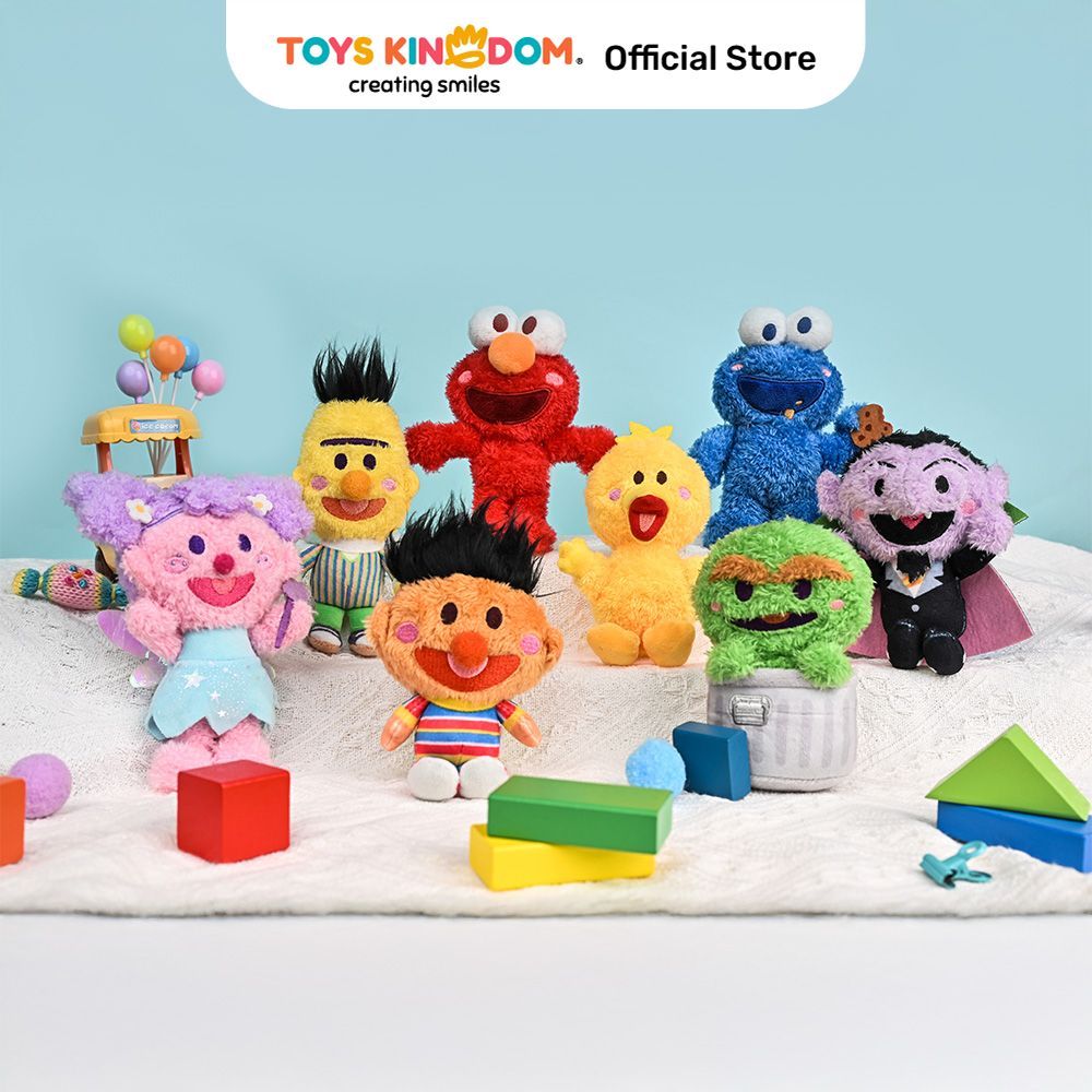 Toys Kingdom Reese Sesame Street Gantungan Kunci Boneka Bless Random Doll Key Chain Penanda Kunci Se