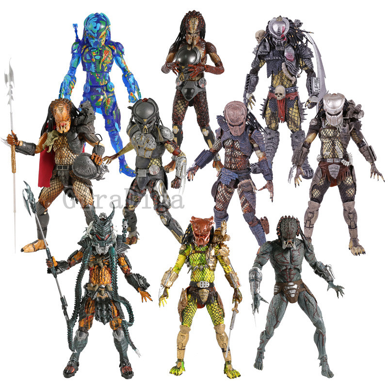 NECA PREDATOR Concrete Jungle Jungle Hunter Fugitive Predator Clan Leader Ultimate Action Figure Col