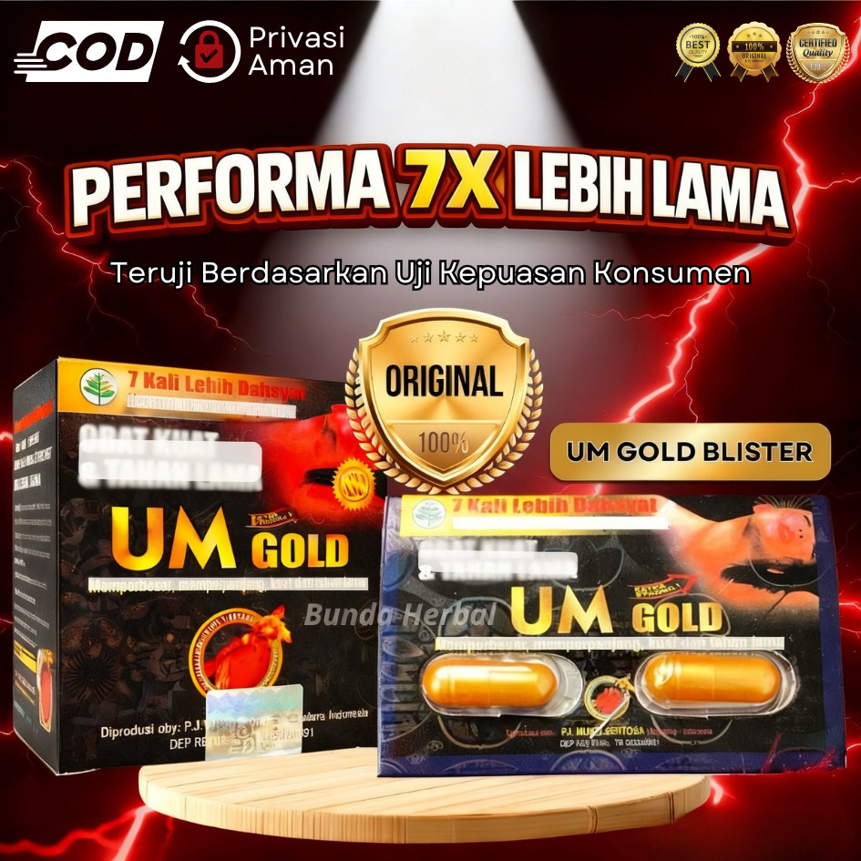 UM GOLD KAPSUL | Urat Madu Gold Original 100% Kapsul | UM Gold Blister | Urat Madu 100% Original | J