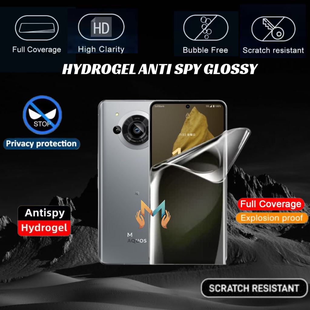 Anti gores Hydrogel spy glossy Sharp Aquos R7 R8S R8S PRO screen protector
