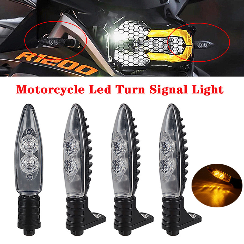 Lampu Sein LED Motor Lampu Indikator Depan untuk BMW G310GS G310R F 650 700 800 GS K 1200 Moto Turn 