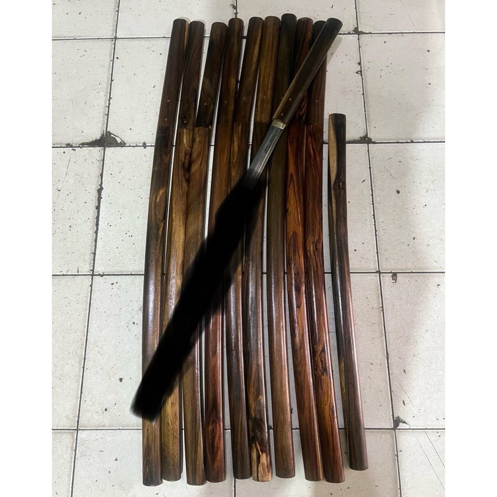 Sword Sarung Kayu Shirasaya Natural Asli Sonokeling 5mm