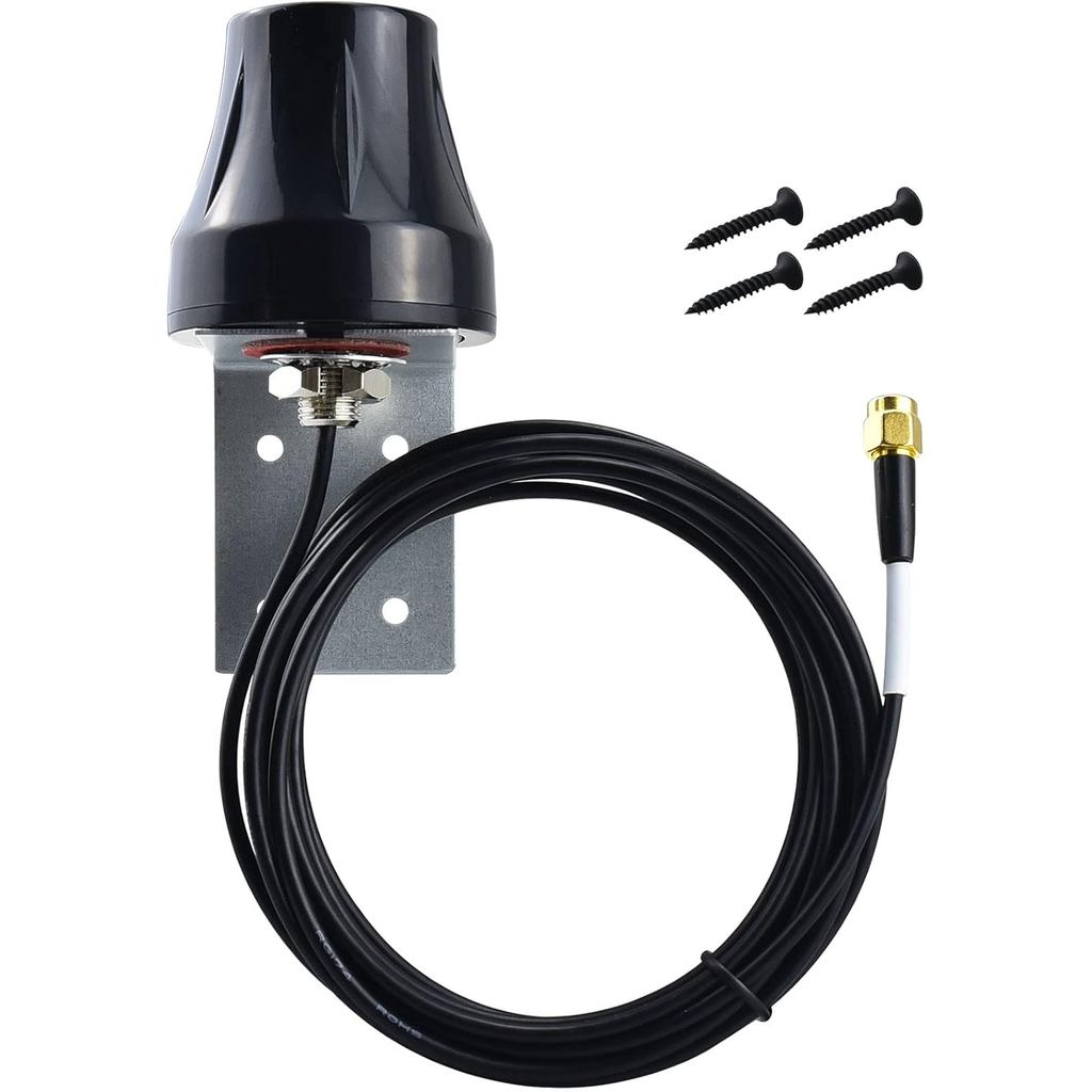 4G LTE Outdoor Wall Mount Waterproof Omni Antenna for Router Gateway Modem Cellular Trail Camera Wil