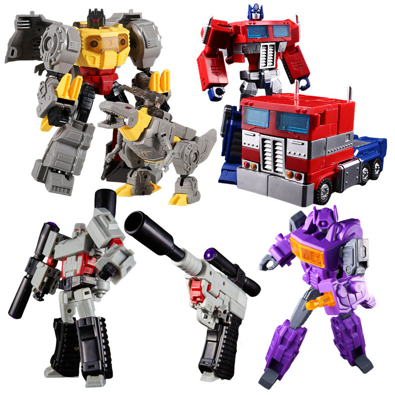 Transformation G1 Splicing toys Grimlock Shockwave Optimus Prime Megatron Action Figure Collection R
