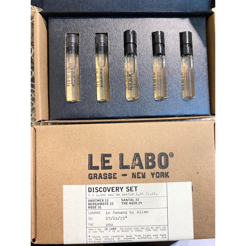 SPECIAL SET LE LABO Discovery Set mini vial