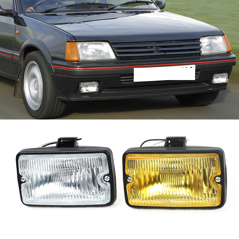 Untuk Peugeot 205 GTI CTI 106 306 Mi16 H3 Lampu Kabut Depan DRL Lampu Mengemudi Lampu Sorot Aksesori