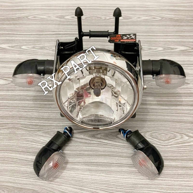 Lampu Depan / Head Lamp + Kuping Lampu RX KING 2007 - 2008 Peredam + Sein Depan Dan Belakang RX KING