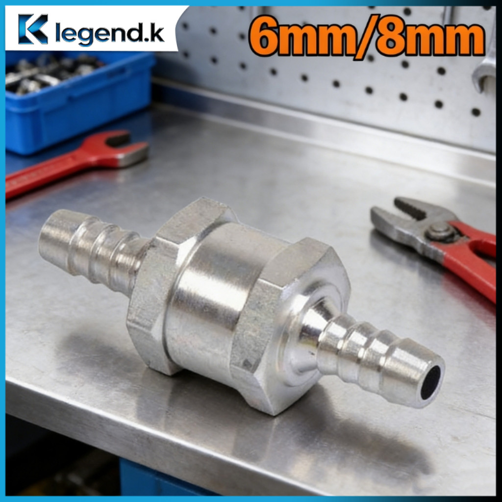 6/8mm Katup Satu Arah Bahan Bakar/Check Valve Non Return/One Way Valve/Aluminum Alloy /Mobil Motor