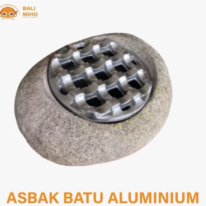 Asbak Batu Aluminium - Asbak Aluminium Batu - Asbak Besi - Asbak Batu - batu kali