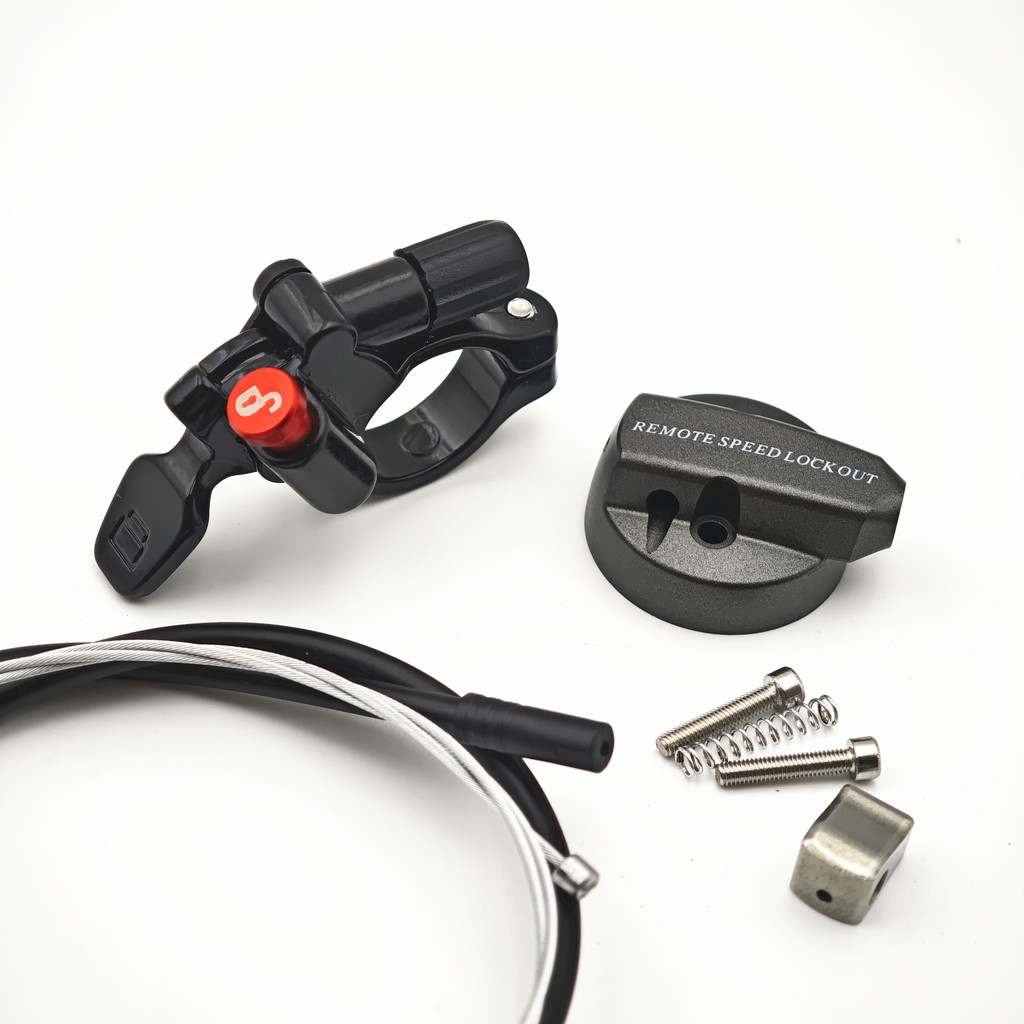 Tuas Pengunci Jarak Jauh & Tutup Garpu Sepeda untuk Stang 22.2mm, untuk SR Suntour Axon, Epikon (ser