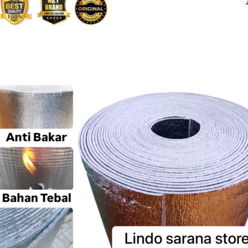 Alumunium Foil Foam 5mm 10mm Meteran / Roll