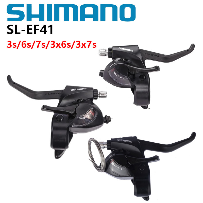 Tuas Pemindah Gigi Shimano Tourney SL-EF41 EF41 3s 6s 7s 3x6s 3x7s Untuk Sepeda MTB, Tuas Pemindah G