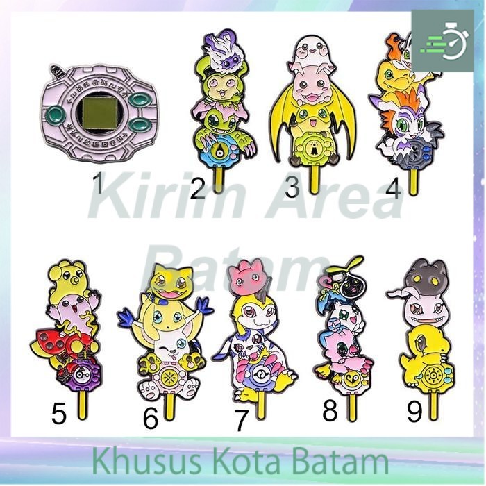 pin brooch digimon digivice